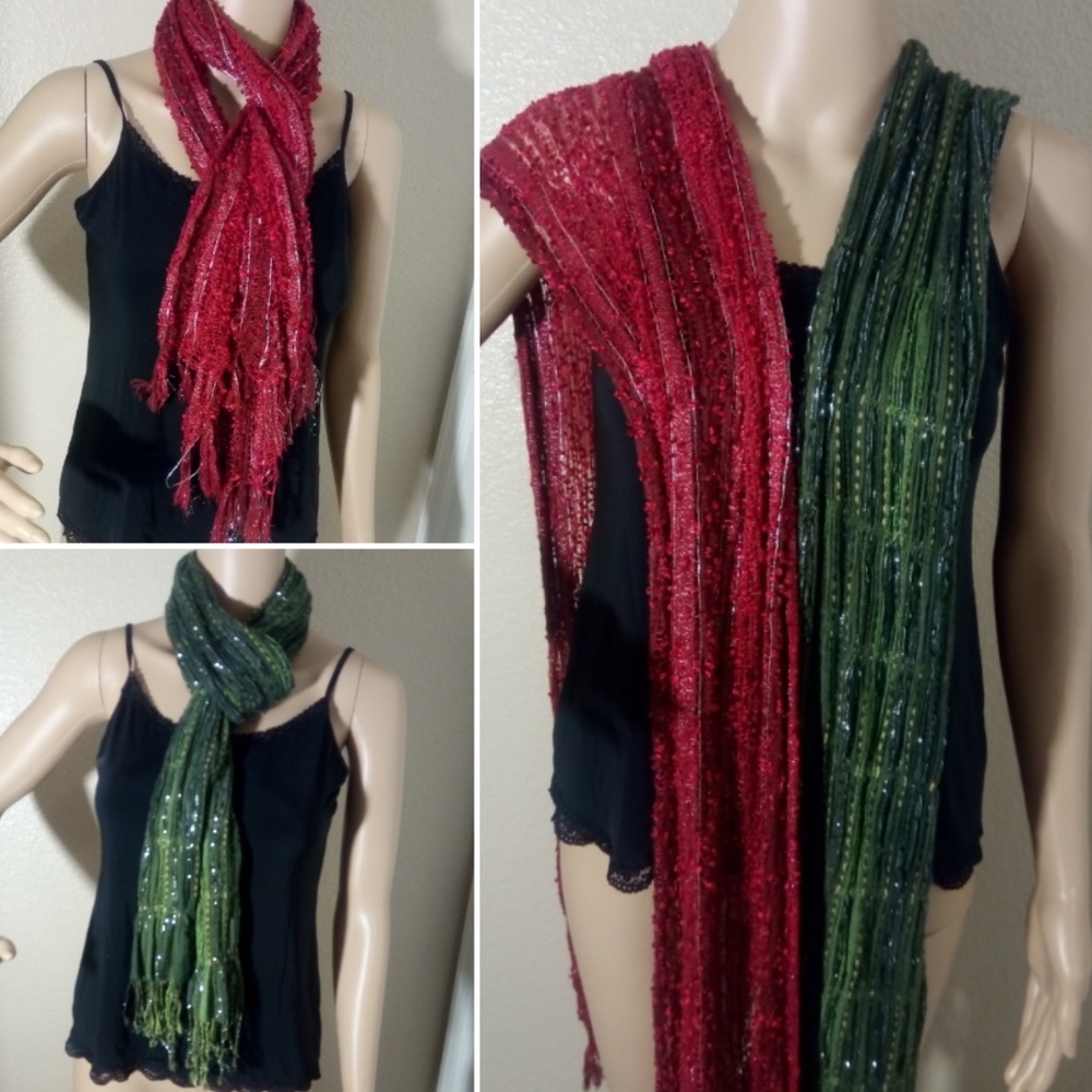 Set of 2 Hippie Festival Boho Scarves